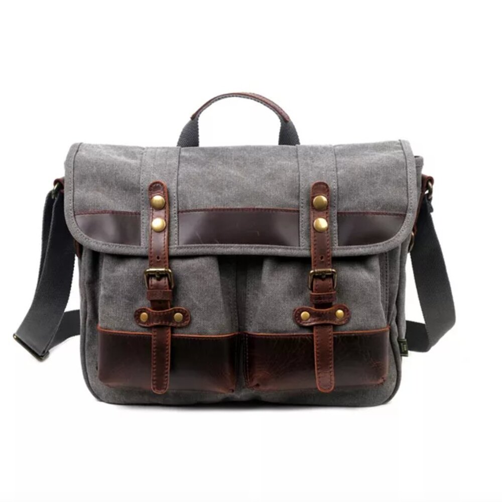 TSD BRAND Valley Trail Canvas Crossbody Bag
